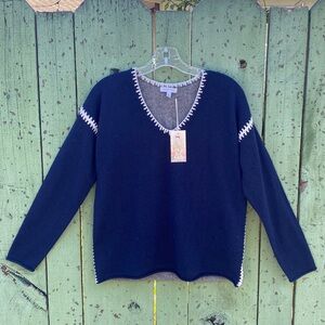 Never worn Johnny Was whipstitch sweater